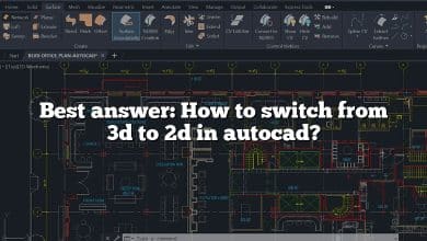 Best answer: How to switch from 3d to 2d in autocad?