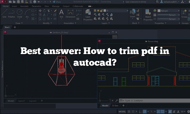 Best answer: How to trim pdf in autocad?