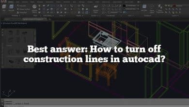 Best answer: How to turn off construction lines in autocad?