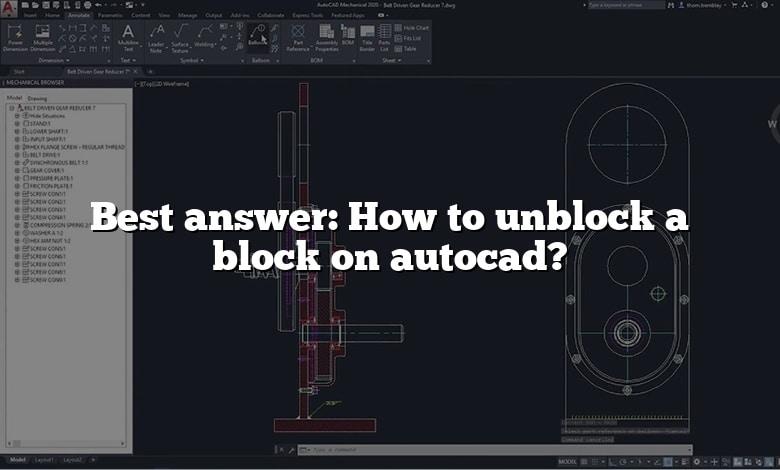 Best answer: How to unblock a block on autocad?