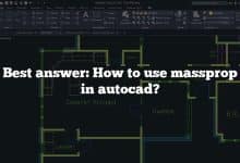 Best answer: How to use massprop in autocad?