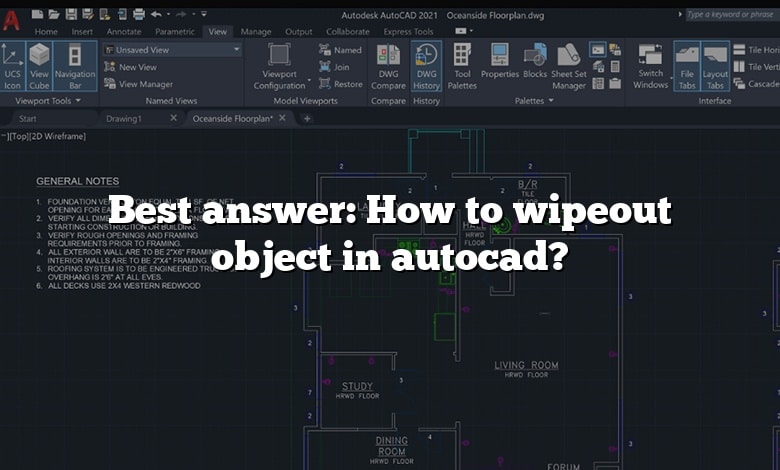 Best answer: How to wipeout object in autocad?
