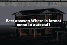 Best answer: Where is format menu in autocad?