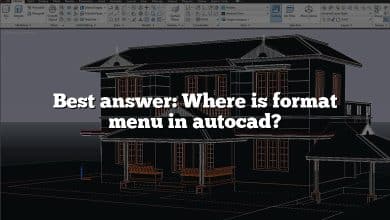 Best answer: Where is format menu in autocad?