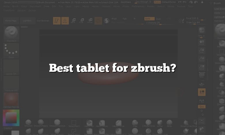 Best tablet for zbrush?