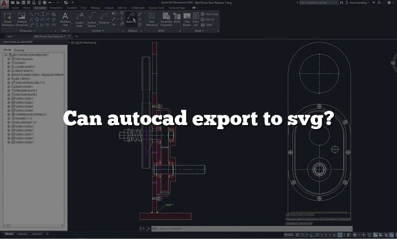 Can autocad export to svg?