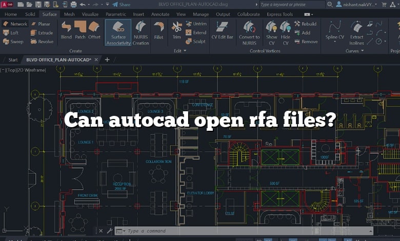 Can autocad open rfa files?