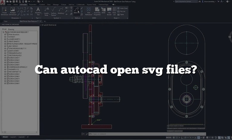 Can autocad open svg files?