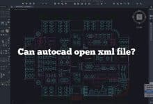 Can autocad open xml file?