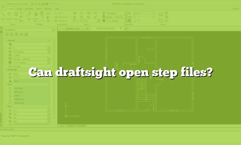 Can draftsight open step files?