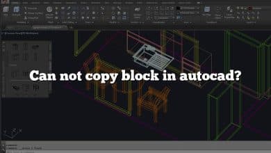 Can not copy block in autocad?