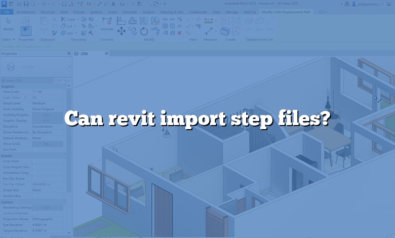 Can revit import step files?