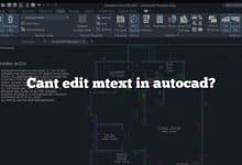 Cant edit mtext in autocad?