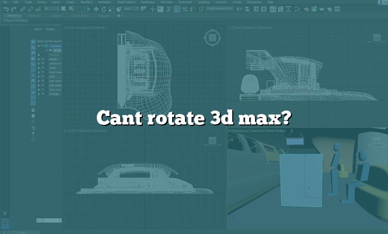 Cant rotate 3d max?