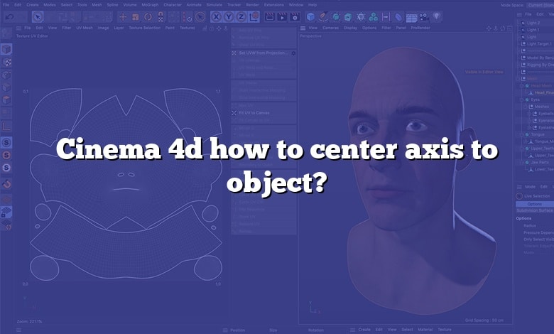 Cinema 4d how to center axis to object?