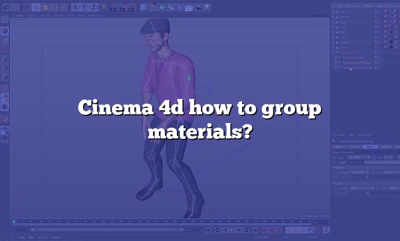 Cinema 4d how to group materials?