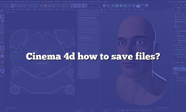 Cinema 4d how to save files?