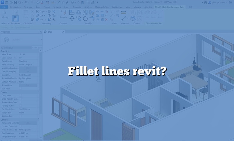 Fillet lines revit?