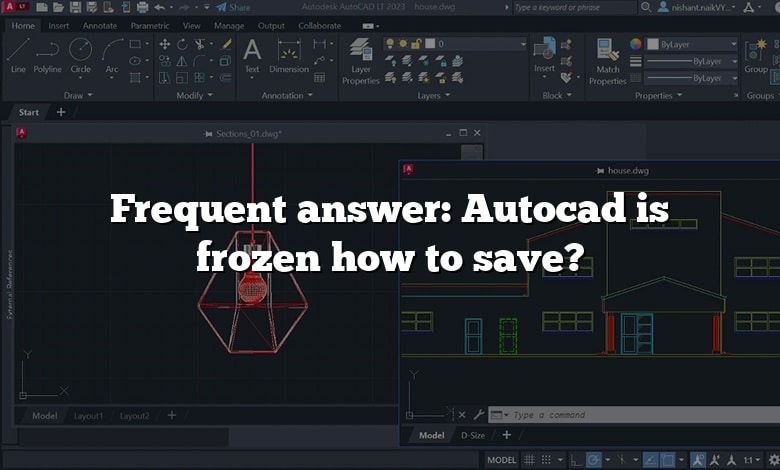 Frequent answer: Autocad is frozen how to save?