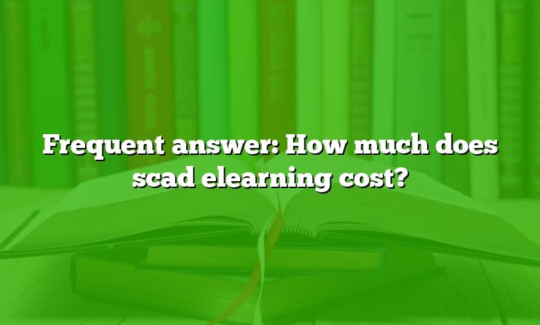Frequent answer: How much does scad elearning cost?