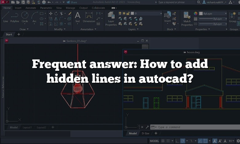 Frequent answer: How to add hidden lines in autocad?