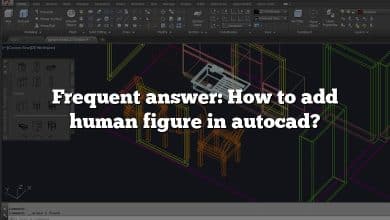 Frequent answer: How to add human figure in autocad?