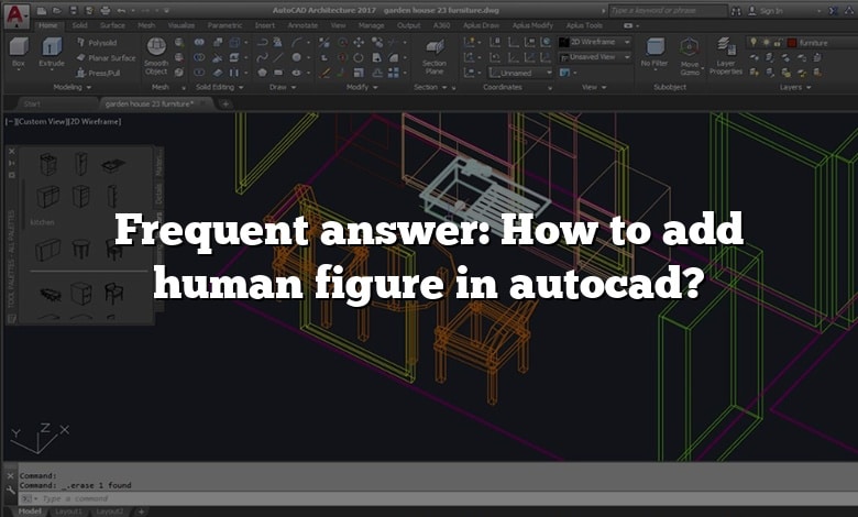 Frequent answer: How to add human figure in autocad?