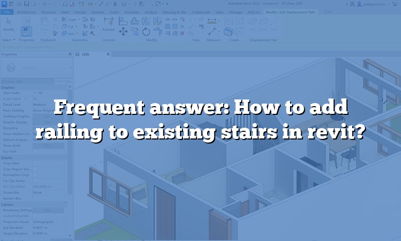 Frequent answer: How to add railing to existing stairs in revit?