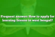 Frequent answer: How to apply for learning license in west bengal?