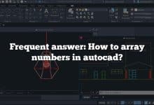 Frequent answer: How to array numbers in autocad?