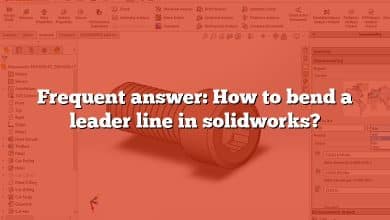 Frequent answer: How to bend a leader line in solidworks?