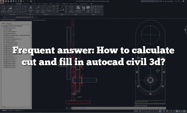 Frequent answer: How to calculate cut and fill in autocad civil 3d?