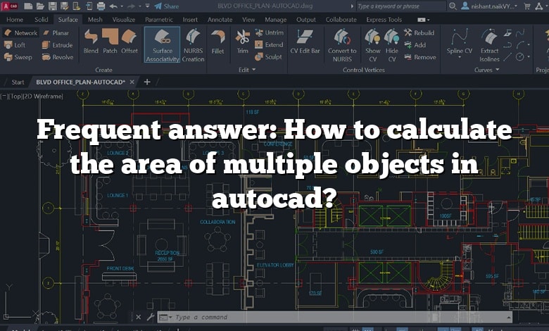 Frequent answer: How to calculate the area of multiple objects in autocad?