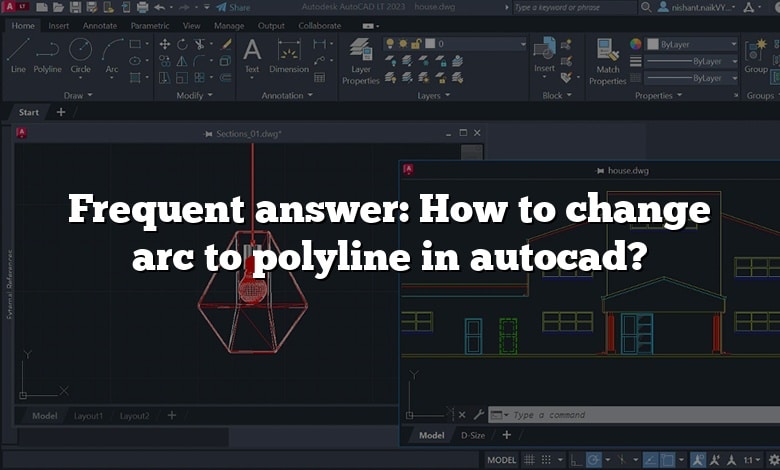 Frequent answer: How to change arc to polyline in autocad?