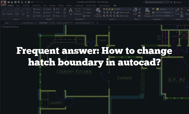 Frequent answer: How to change hatch boundary in autocad?