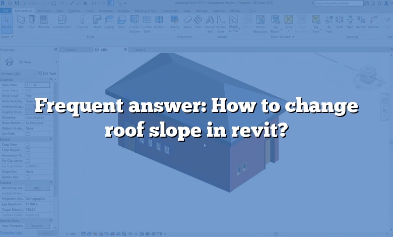 Frequent answer: How to change roof slope in revit?