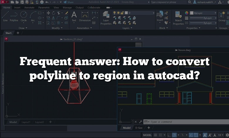 Frequent answer: How to convert polyline to region in autocad?