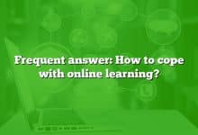 Frequent answer: How to cope with online learning?