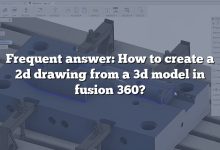 Frequent answer: How to create a 2d drawing from a 3d model in fusion 360?