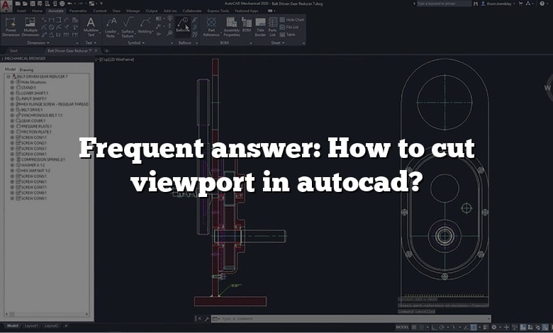 Frequent answer: How to cut viewport in autocad?