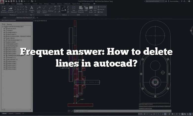Frequent answer: How to delete lines in autocad?