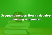 Frequent answer: How to develop learning outcomes?