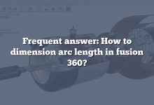 Frequent answer: How to dimension arc length in fusion 360?