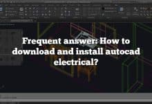 Frequent answer: How to download and install autocad electrical?