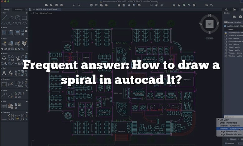 Frequent answer: How to draw a spiral in autocad lt?
