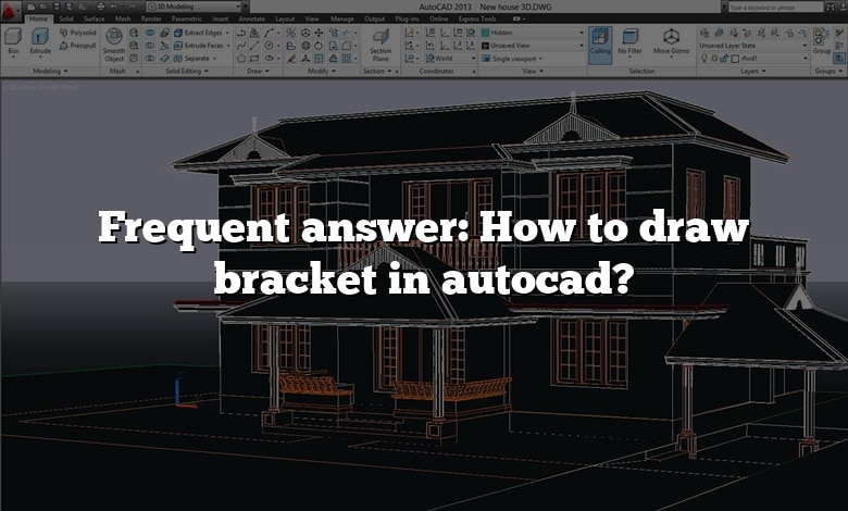 Frequent answer: How to draw bracket in autocad?