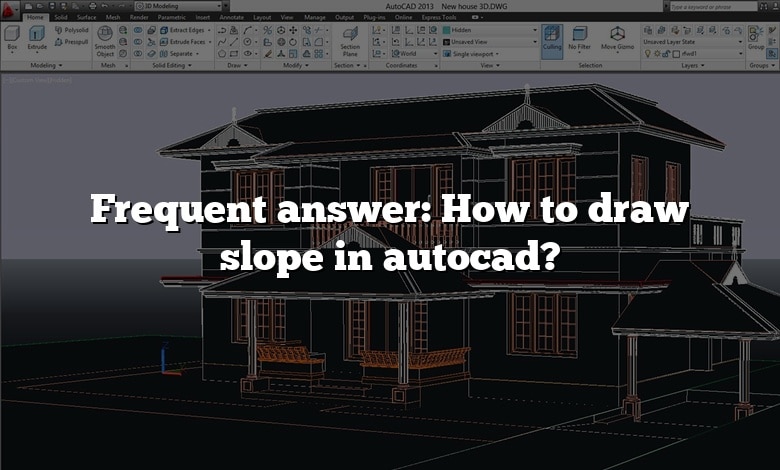 Frequent answer: How to draw slope in autocad?