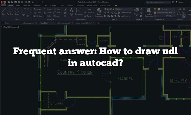Frequent answer: How to draw udl in autocad?