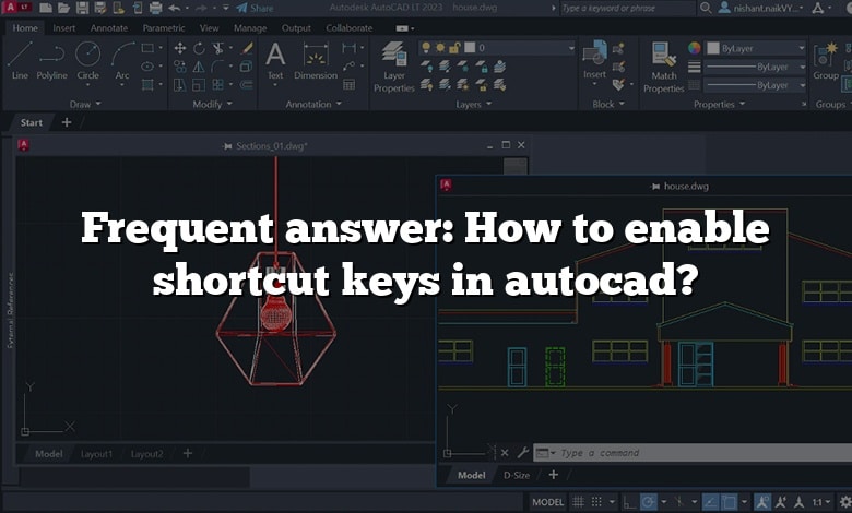 Frequent answer: How to enable shortcut keys in autocad?