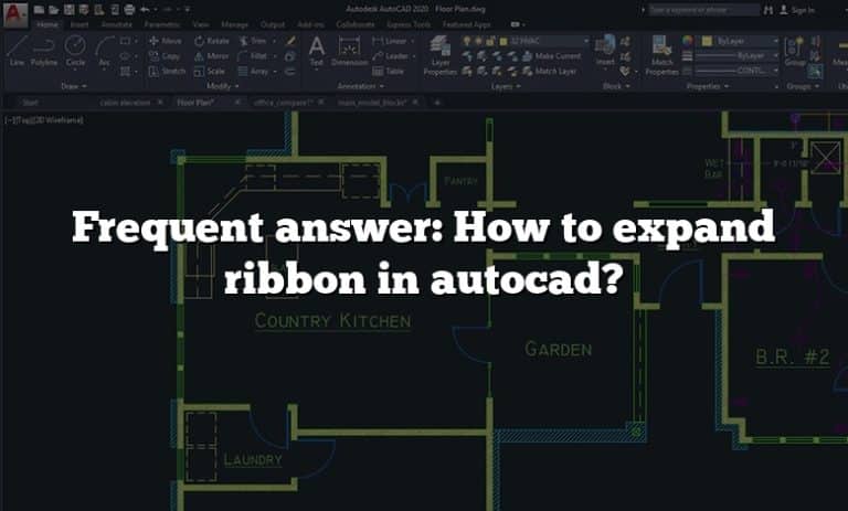 Frequent answer: How to expand ribbon in autocad?